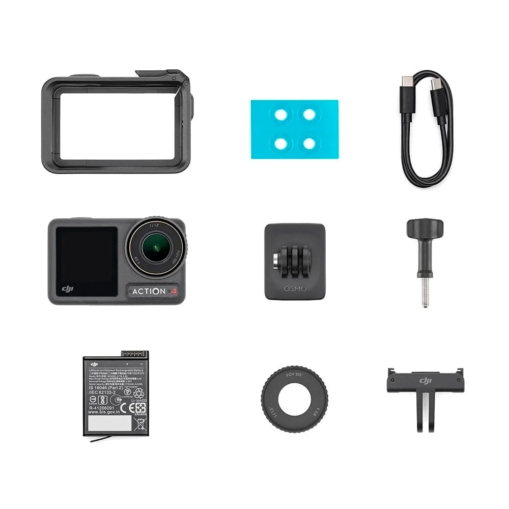 CÂMERA DE AÇÃO DJI OSMO ACTION 4 STANDARD COMBO BR - DJI207