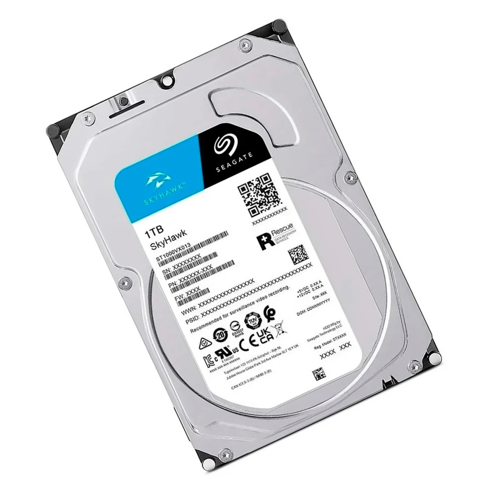 HARD DISK SEAGATE SKYHAWK 1TB SATA III 5400RPM 256MB CACHE 3,5" P/ DVR