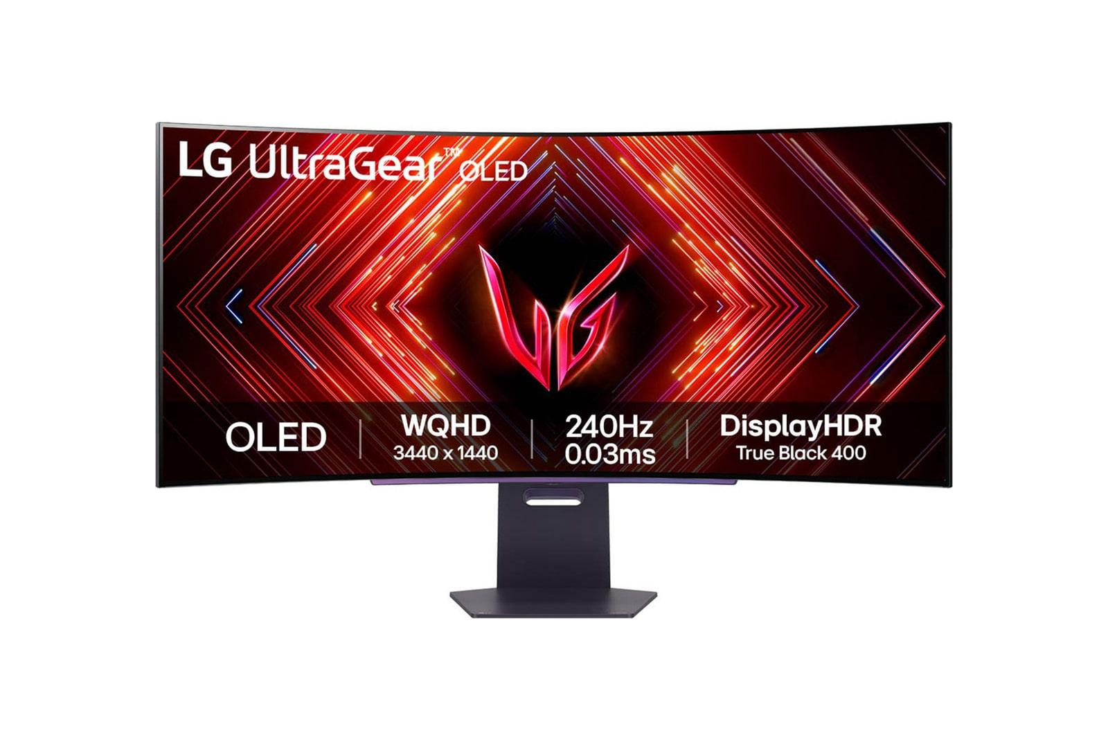MONITOR GAMER CURVO LG ULTRAGEAR 45" OLED QHD, HDR400 240HZ 3MS NVIDIA G-SYNC- 45GS95QE-B