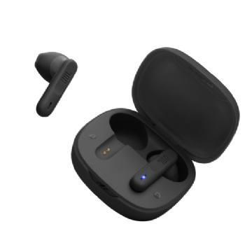 FONE DE OUVIDO JBL TWS WAVE FLEX PRETO, BLUETOOTH 5.2, RESISTENTE A AGUA, IP54, JBLWFLEXBLK