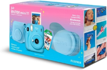 KIT CAMERA INSTAX MINI 11 BOLSA S. AZUL