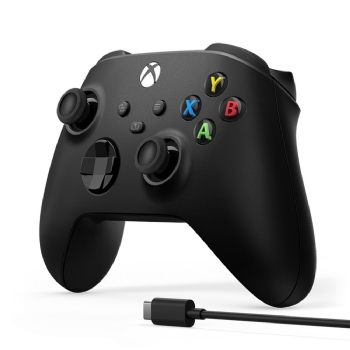 CONTROLE P/  XBOX SERIES SEM FIO +  CABO USB-C P/ PC PRETO - MICROSOFT