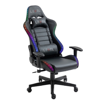 CADEIRA GAMER LEVEL LVC06 RGB - PRETO