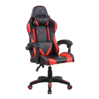 CADEIRA GAMER LEVEL LVC01 - PRETO E VERMELHO