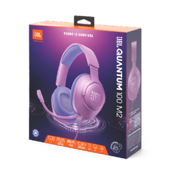 HEADSET GAMER JBL QUANTUM 100M2 PURPLE, 3,5MM, MULTIPLATAFORMA, MIC. REMOVIVEL, JBLQUANTUM100M2PUR