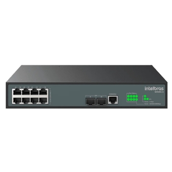 SWITCH GERENCIAVEL 08P GIGABIT 10/100/1000  + 2 SFP SG2310G-A - INTELBRAS