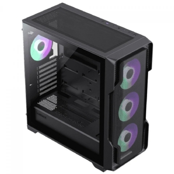GABINETE GAMER ATX GAMEMAX SIEGE MID TOWER LATERAL VIDRO S/ FONTE S/ FANS - PRETO