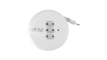 EXTENSÃO RETRÁTIL 3 ENTRADAS 5MT WI252 - MULTILASER