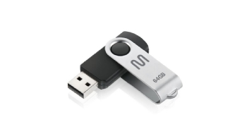 PEN DRIVE 64GB TWIST 2 PRETO - MULTILASER