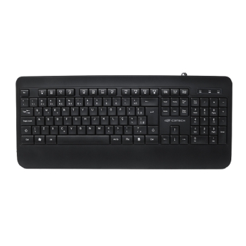 TECLADO USB KB-M100BK MULTIMIDIA PADRAO ABNT2 PRETO - C3TECH