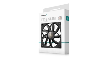 COOLER FAN P/ GABINETE 120MM DEEPCOOL FT12 SLIM, PWM, PRETO