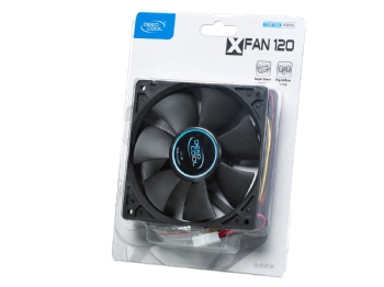 COOLER FAN P/ GABINETE 120MM DEEPCOOL XFAN 120 PRETO SEM LED
