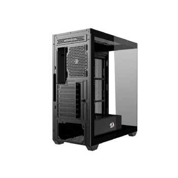 GABINETE GAMER REDRAGON DEFLECT MID-TOWER VIDRO TEMPERADO, S/ FANS S/ FONTE - PRETO