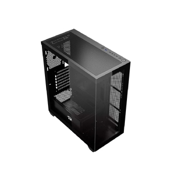 GABINETE GAMER REDRAGON DEFLECT, MID-TOWER, VIDRO TEMPERADO, S/ FANS S/ FONTE - PRETO