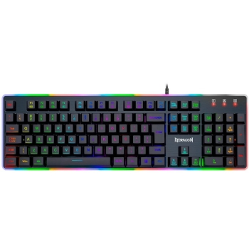 TECLADO GAMER MEMBRANA REDRAGON DYAUS RGB ABNT2 - PRETO