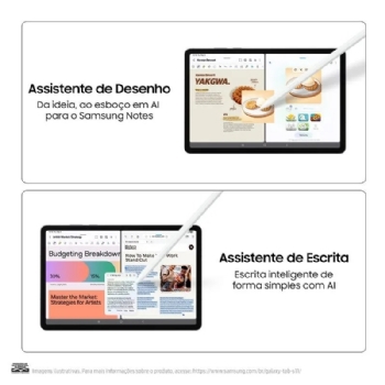 TABLET SAMSUNG GALAXY TAB S11 5G 256GB 12GB RAM IP68 11" 120HZ CAMERA 13MP+12MP S PEN, CINZA