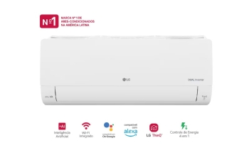 AR CONDICIONADO SPLIT LG 12.000 BTU DUAL INVERTER VOICE AI+ FRIO BRANCO 220V
