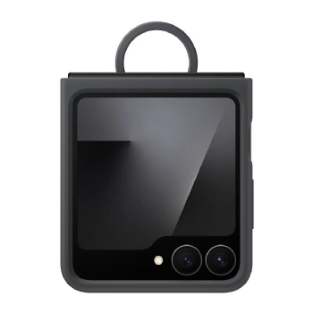 CAPA SILICONE GALAXY Z FLIP7 FE / Z FLIP6 PRETO