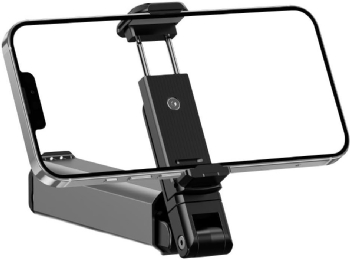 SUPORTE PORTÁTIL E DOBRÁVEL GEONAV COM ROTAÇÃO 360º, EM ALUMÍNIO E ABS PARA SMARTPHONE DE 4 A 7”