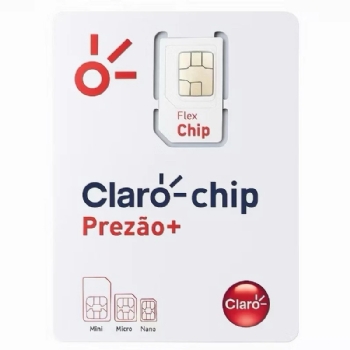 CHIP DE CELULAR 5G, CLARO PRÉ PAGO+ COM RECARGA