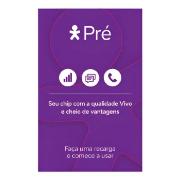 CHIP DE CELULAR 5G, VIVO TURBO PRÉ PAGO