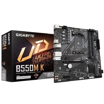 PLACA MAE AM4 GIGABYTE B550M K ULTRA DURABLE, DDR4, MATX, DISPLAY PORT/HDMI, USB 3.0