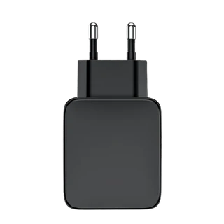 CARREGADOR DE PAREDE TURBO QCY, 65W, 1 PORTA USB-A QC 3.0, 1 PORTA USB-C PD 3.0, QCYGN203-01