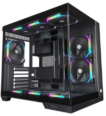 GABINETE GAMER ATX REDRAGON WIDELOAD PRO, MID TOWER, VIDRO TEMPERADO, S/ FONTE, S/ FAN - PRETO