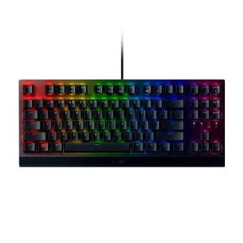 TECLADO GAMER MECANICO RAZER,BLACKWIDOW V3 TENKEYLESS, RGB, SWITCH YELLOW, US-PRETO