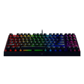 TECLADO GAMER MECANICO RAZER,BLACKWIDOW V3 TENKEYLESS, RGB, SWITCH YELLOW, US-PRETO