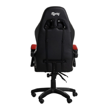 CADEIRA GAMER ELG DRAKON, APOIO CERVICAL/LOMBAR, INCLINAÇÃO ENCOSTO, ATÉ 140KG - PRETO/VERMELHO