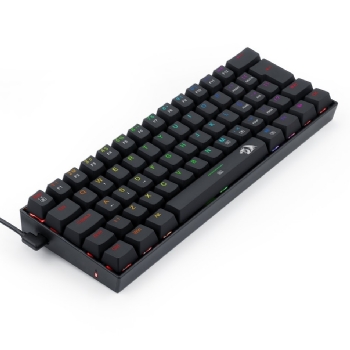 TECLADO MECÂNICO GAMER DRAGONBORN RGB PRETO SWITCH MARROM ABNT2