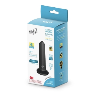 ANTENA DIGITAL INTERNA ELG CABO 1,5M E RECEPÇÃO OTIMIZADA EM 360° - HDTV1500