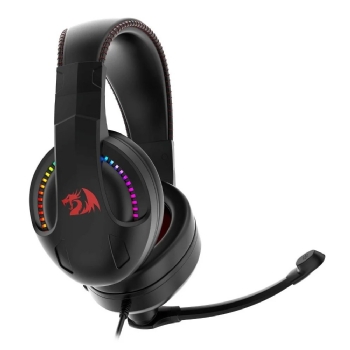 HEADSET GAMER REDRAGON CRONUS RGB, DRIVER 40MM - PRETO