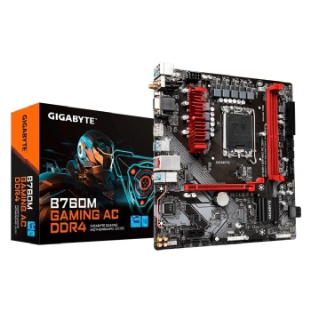 PLACA MÃE GIGABYTE B760M GAMING AC DDR5, CHIPSET B760, INTEL LGA 1700, MATX, DDR5