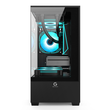 GABINETE GAMER BRX, TOWER BLACK, 3 VENTOINHAS FIXAS C/ CONECTOR MOLEX, USB1.1, USB3.0 FALSA- R31B