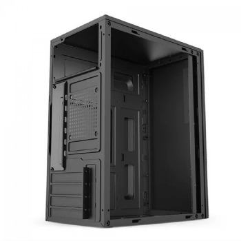 GABINETE OFFICE BRX A12, MINI TOWER, M-ATX, SEM FANS- PRETO