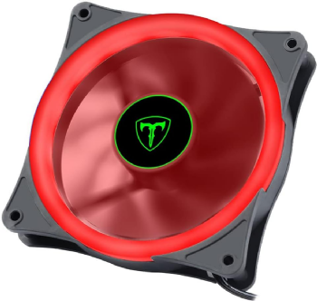 COOLER FAN P/ GABINETE T-DAGGER 120MM, LED VERMELHO -T-TGF200-R