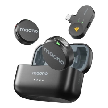 MICROFONE DE LAPELA SEM FIO MAONO WAVE T5 VERSÃO APPLE LIGHTNING WM650