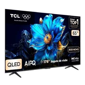 SMART TV 65" TCL QLED 4K, GOOGLE TV, HDR10+, DOLBY VISION, DOLBY ATMOS, WI-FI - 65P7K
