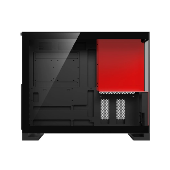 GABINETE GAMER REDRAGON ETERNAL PRO PRETO E VERMELHO S/FAN COM TELA LCD CA-613BR