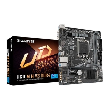 PLACA MAE GIGABYTE H610M-H LGA 1700, DDR4, HDMI/VGA, MATX, M.2, USB 3.2, 12/13/14 GER