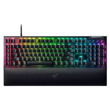 TECLADO GAMER MECÂNICO RGB RAZER BLACKWIDOW V4 GREEN SWITCH – RZ03-04690200