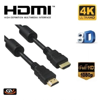 CABO HDMI VS2.0 4K 10M C/ FILTRO 2 PONTAS HDMI - GVCABOS