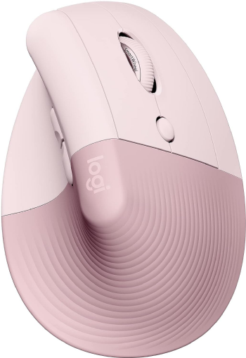 MOUSE S/ FIO LOGITECH LIFT, 4000 DPI, 6 BOTOES, BLUETOOTH, ERGONOMICO, USB, ROSA