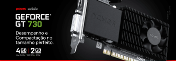 PLACA DE VIDEO NVIDIA GT730 4BG DDR5 64 BITS EDGE LOW PROFILE SINGLE FAN - PCYES