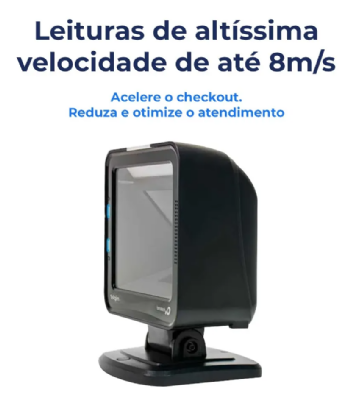 LEITOR DE CÓDIGO DE BARRAS FIXO ELGIN EL8600IA LEITURA 2D, USB - 46EL86IACKD0